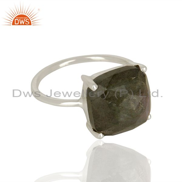 Exporter Labradorite Gemstone Sterling Fine Silver Rings Girls Jewelry Supplier