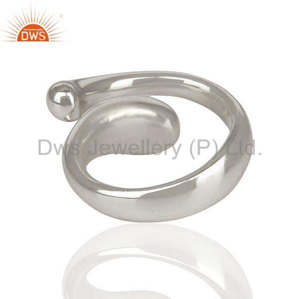 Exporter Stylish And Curvy Snake 92.5 Sterling Silver Ring Wholesale Jewelry