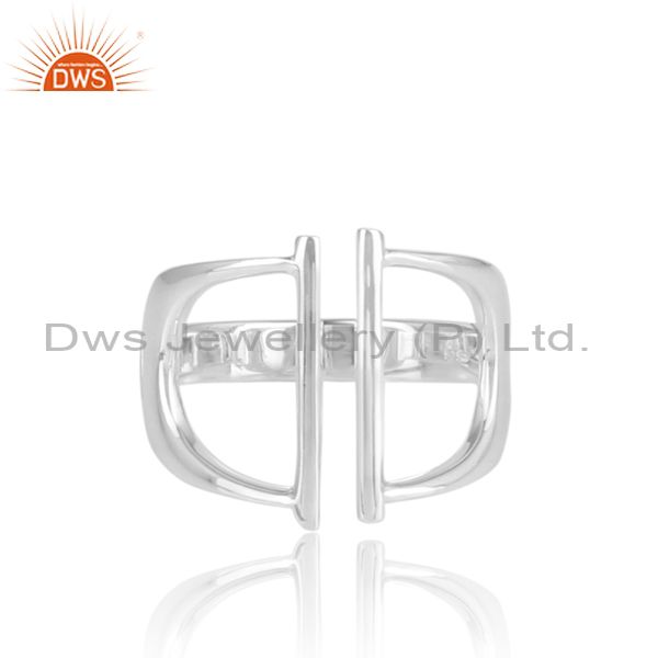Handmade Fine Sterling Silver Designer Adjustable Band Ring