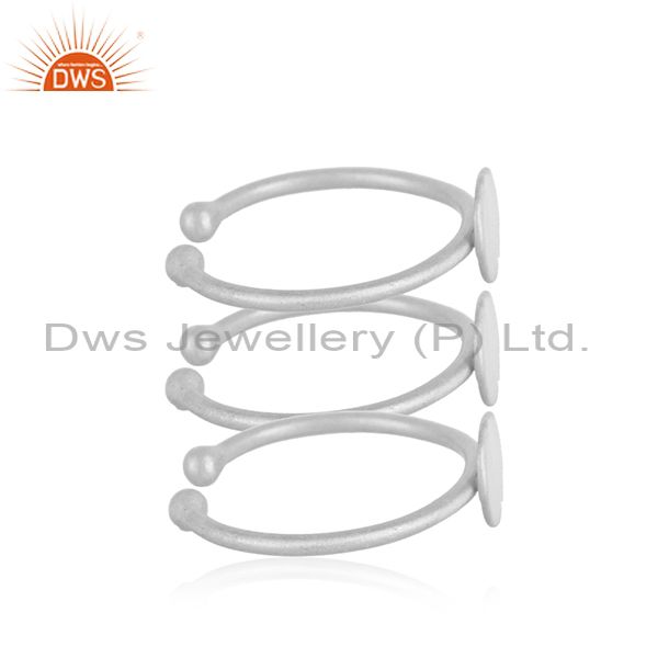 Exporter Indian 925 Sterling Fine Silver Designer Girls 3 Rings Set Jewelry