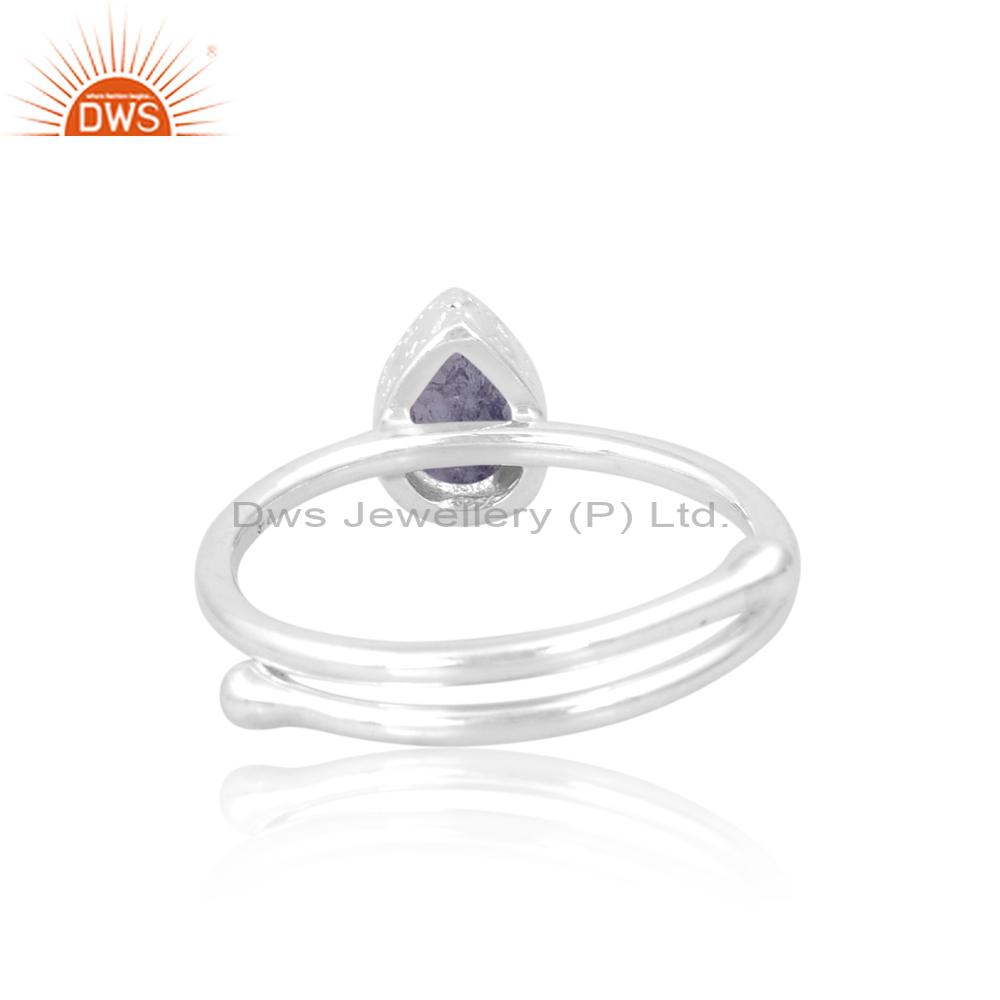 Enchanting Tanzanite Engagement Ring - Silver