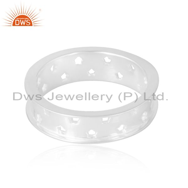 Sparkle: Sterling Silver White Ring With A Splendid Shine