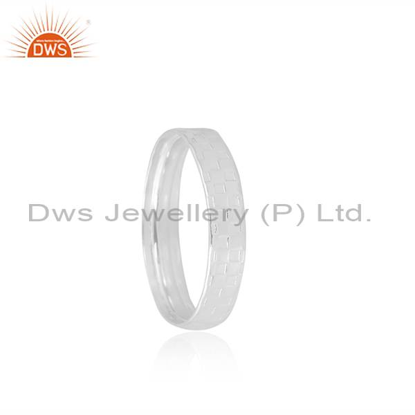Plain 925 Silver Band - Simple Elegance and Timeless Beauty