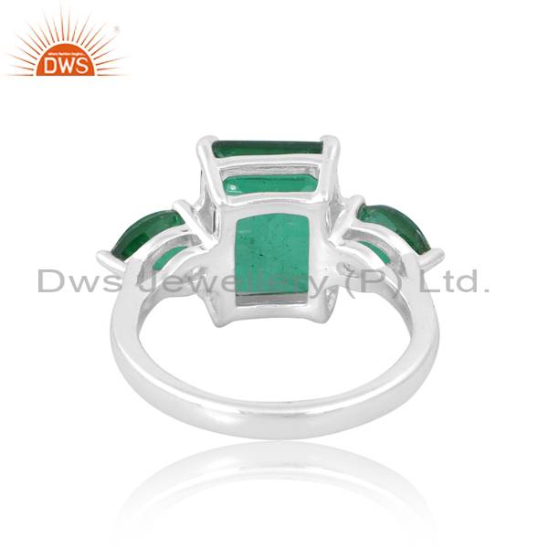 Doublet Zambian Emerald Quartz Ring: Stunning Gemstone