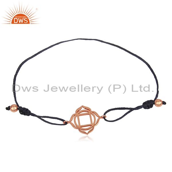 Exporter 18k Rose Gold Plated 925 Silver Charm Jewelry Bracelet Manufacturer