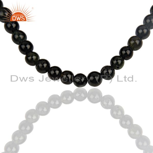 Exporter 925 Fine Silver Wholesale Black Tourmaline Gemstone Necklace Jewelry