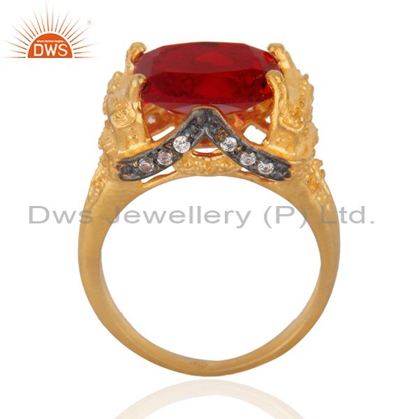 Suppliers Vintage Red Ruby Women Fake Diamond Ring Occasion Special Gift Ring Sz 6 Jewelry