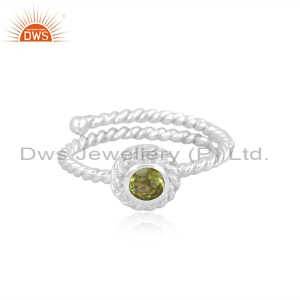 Silver Peridot Ring: A Perfect Blend of Elegance and Beauty
