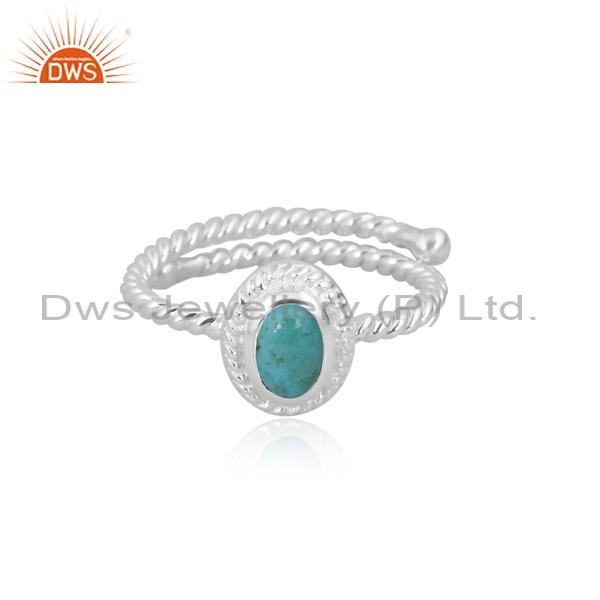 Arizona Turquoise 925 Silver Engagement Ring