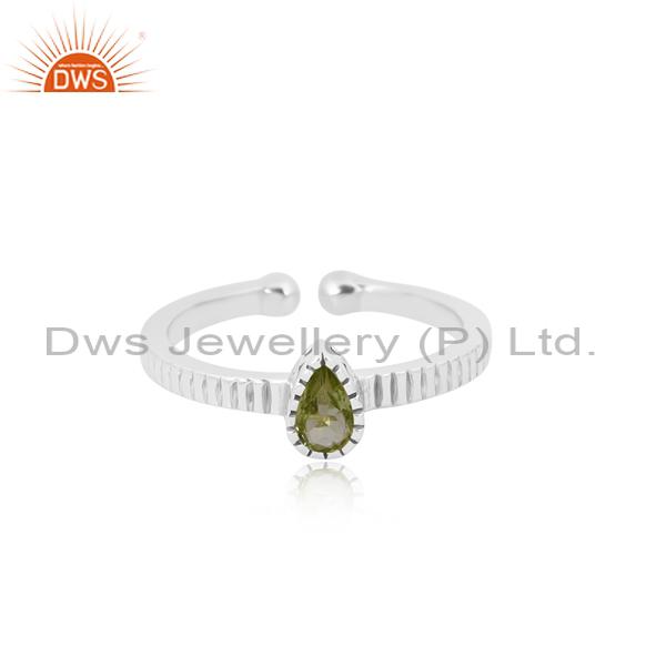 Exquisite Peridot Engagement Ring for Girl's