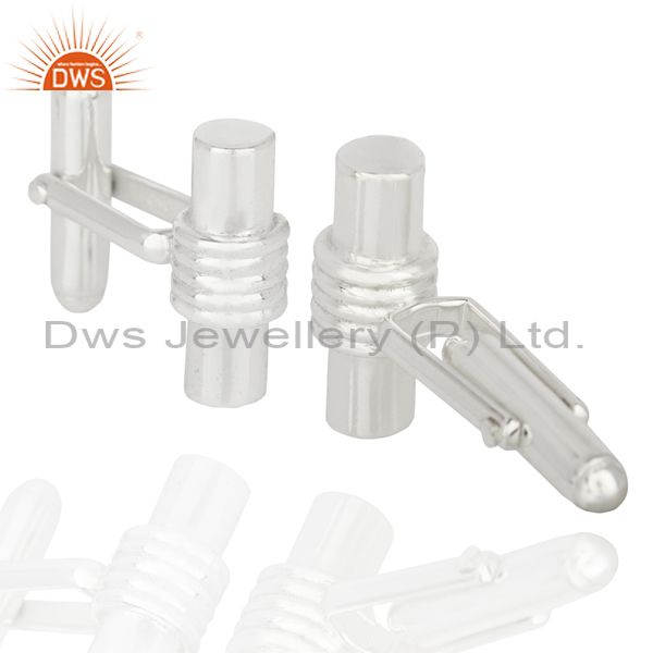 Suppliers Custom Personalized Solid Sterling Silver Grrommen Wedding Cufflinks