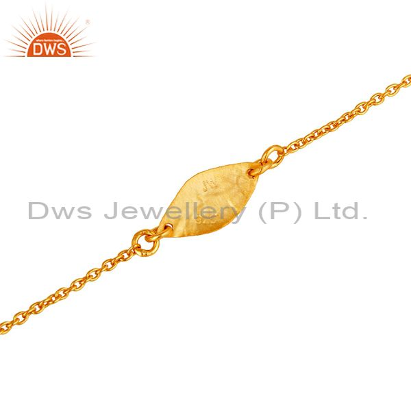 Suppliers Luxury 18k Gold Plated 925 Sterling Silver Fashion Jewellery Chain Bracelet