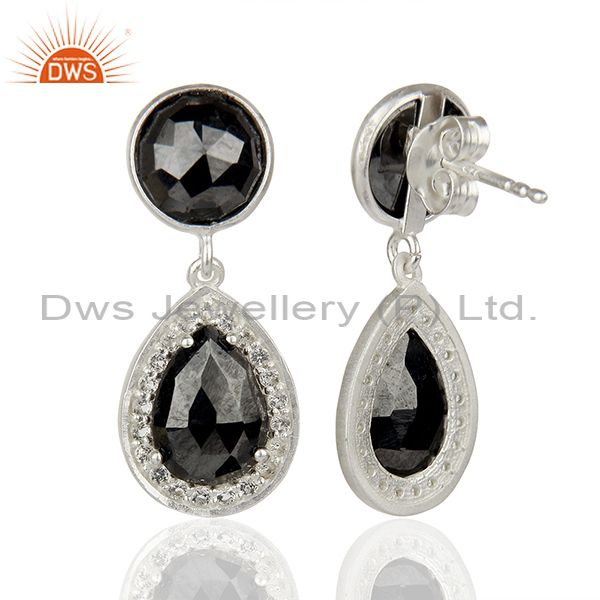 Suppliers Handmade 925 Silver Hametite Gemstone Drop Earrings Wholesale