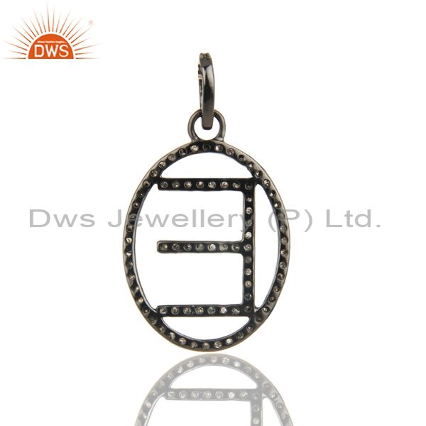 Suppliers E Initial Customized Pave Diamond Pendant Jewelry Manufacturer
