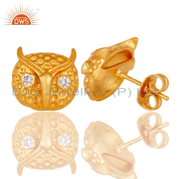 Suppliers Customized Design Gold Plated Fashion Brass Stud Earrings Manufacturer