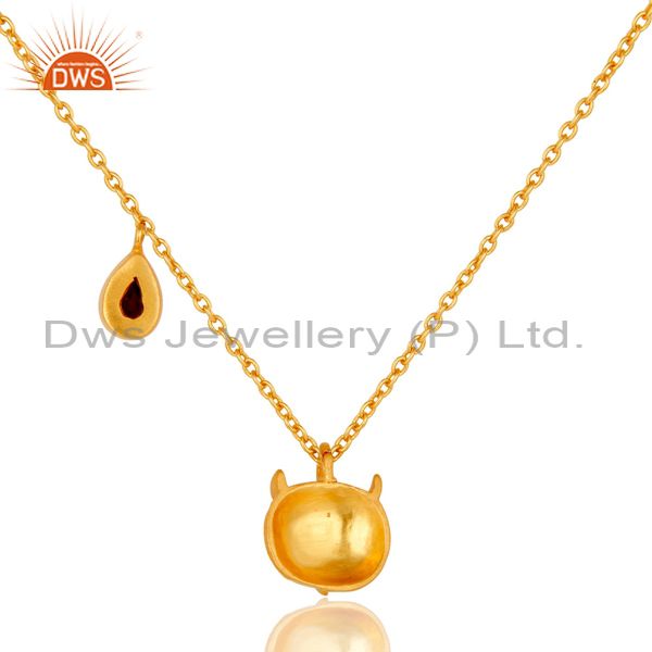 Suppliers Customized Owl Design Gold Plated Brass Fashion Chain Pendant Supplier
