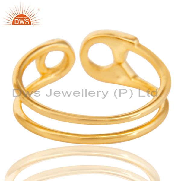 Suppliers 18k Gold Plated Solid 925 Sterling Silver Openable Ring Wholesale