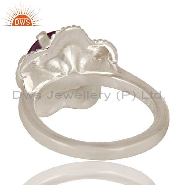 Suppliers 925 Sterling Silver Prong Set Amethyst Gemstone Cocktail Ring
