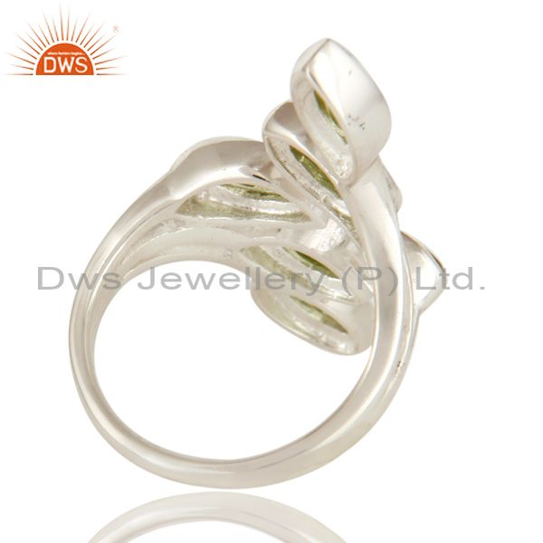 Suppliers Natural Peridot Gemstone Statement Ring Made In Sterling Silver