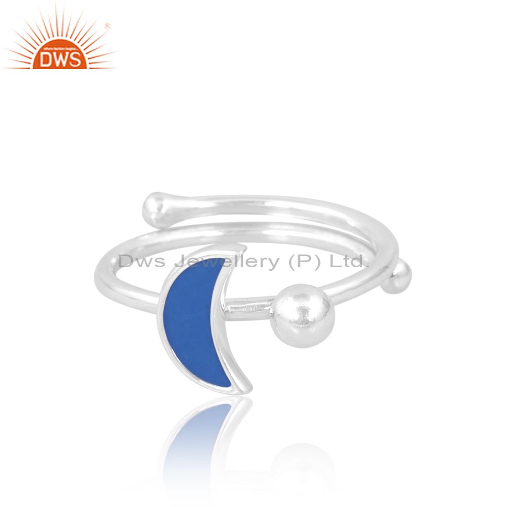 Blue Moon & Silver Ring: Perfect Engagement Pair