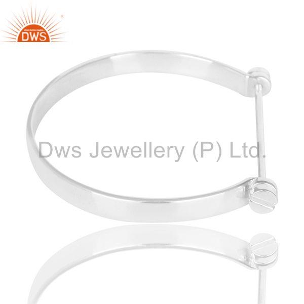 Wholesalers of Beautiful solid sterling silver handmade screw lock openable bangle