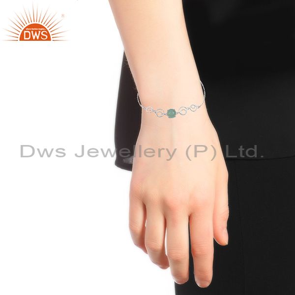 Exporter of Circle Design 925 Sterling Silver Girls Bracelet Manufacturer
