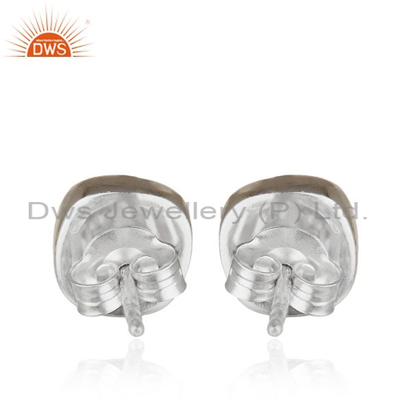 Exporter Amethyst Birthstone Solid 925 Silver Handmade Stud Earrings Wholesale Supplier
