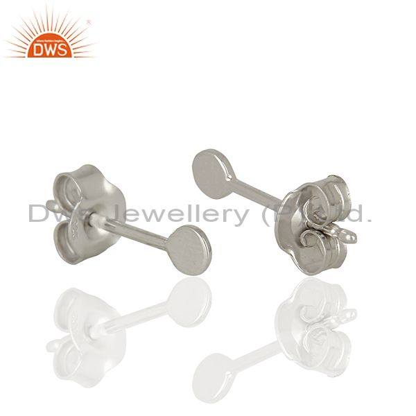 Suppliers Unique Sterling Fine Silver Girls Stud Earrings Jewelry Manufacturer
