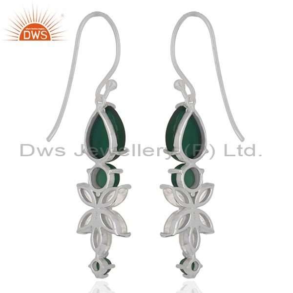 Suppliers 925 Sterling Silver Multi Gemstone Drop Earrings Jewelry Suppliers