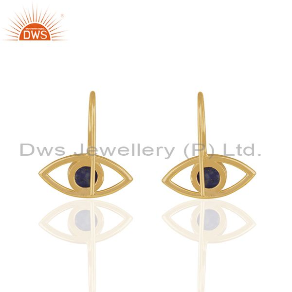 Suppliers 14k Gold Plated 925 Sterling Silver Natural Gemstone Earrings Supplier