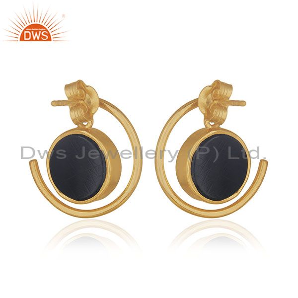 Suppliers Customized Peace Charm 92.5 Sterling Silver Gemstone Earrings Manufacturer India