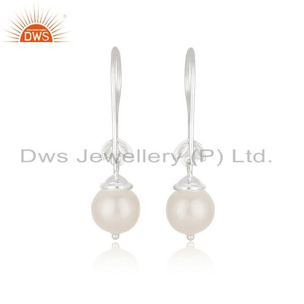 Suppliers Pearl Gemstone Fine 925 Sterling Silver Designer Earrings