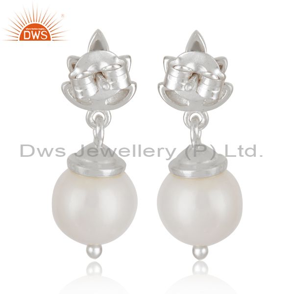 Suppliers Customized Sterling Fine 925 Silver South Sea Pearl Girls Earrings