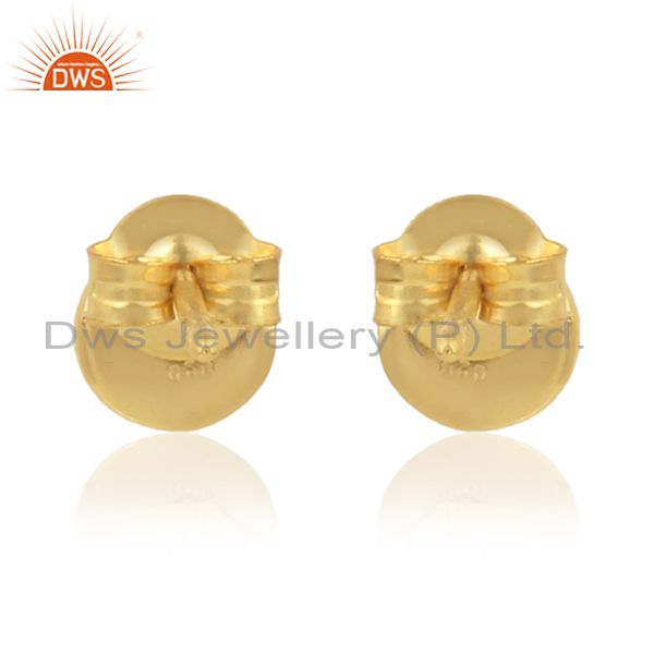 Designer of 18k gold plated 925 silver designer labradorite gemstone earrings