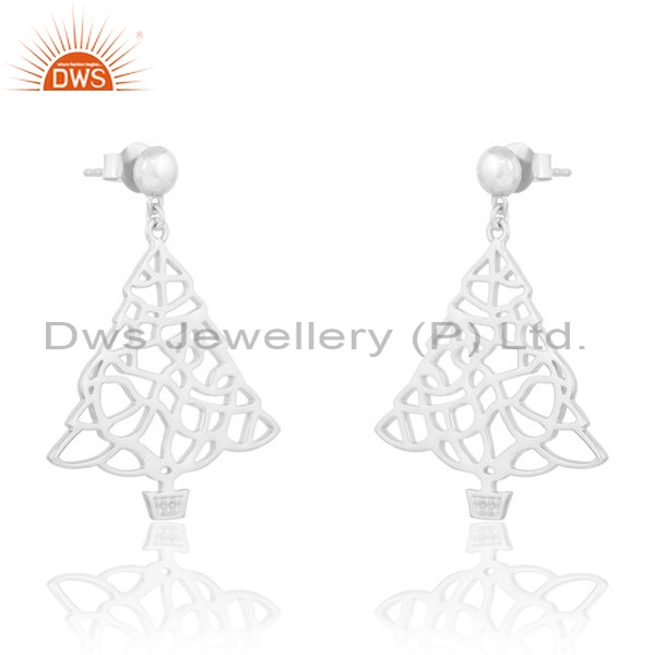 Sterling Silver Gold Drops With Umbrella Pattern Model