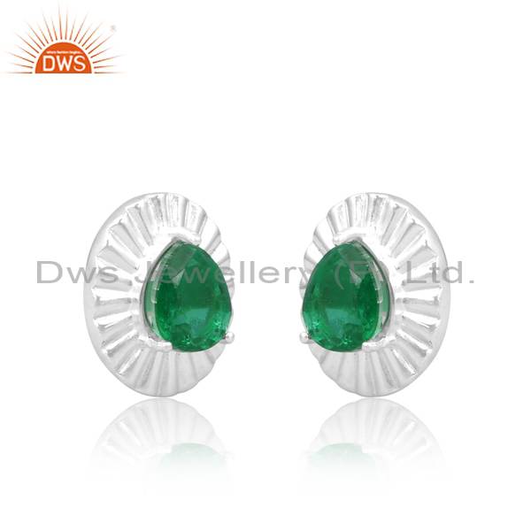 Doublet Zambian Emerald Quartz: Stunning Gemstone Studs