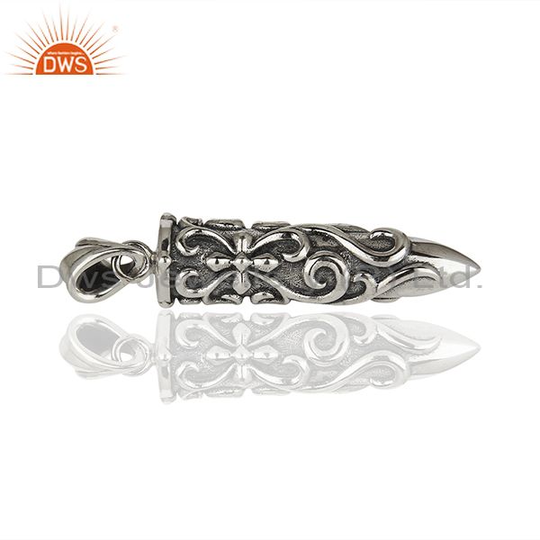 Suppliers Designer 925 Sterling Silver Oxidized Handcrafted Pendant Wholesale