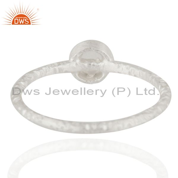 Suppliers 925 Sterling Silver Handmade Little Design Crystal Quartz Stacking Ring Jewelry