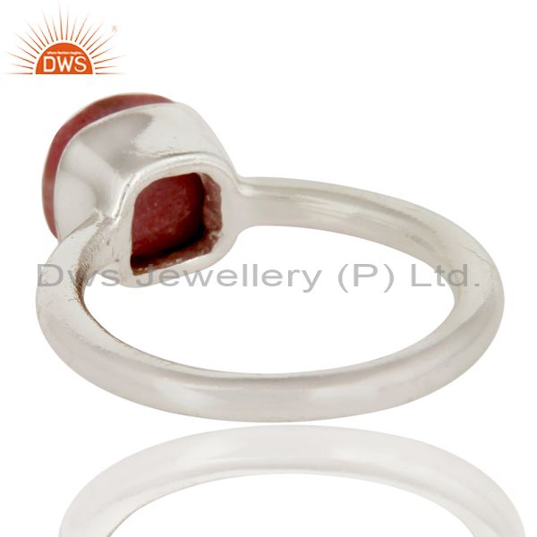 Suppliers Handmade 925 Solid Sterling Silver Rhodonite Gemstone Stackable Ring