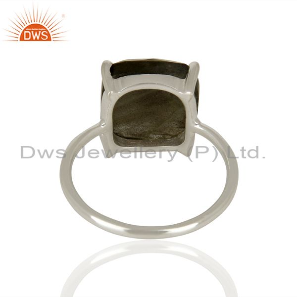 Suppliers Labradorite Gemstone Sterling Fine Silver Rings Girls Jewelry Supplier