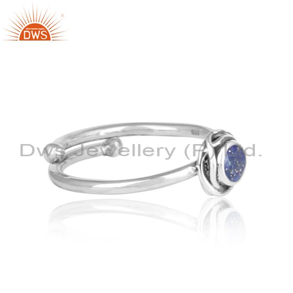 Cool Blue Lapis Set Sterling Silver Ring For All Sizes