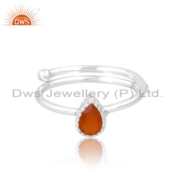 Exquisite Carnelian Engagement Ring for Women