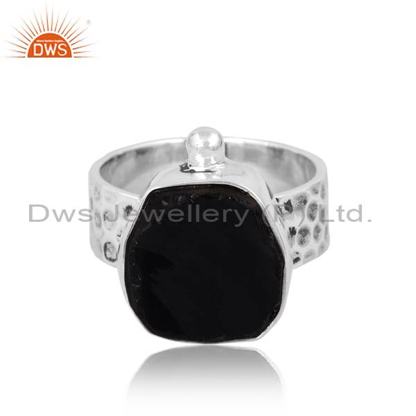 Black Obsidian Rough: A Stunning Ring of Dark Elegance