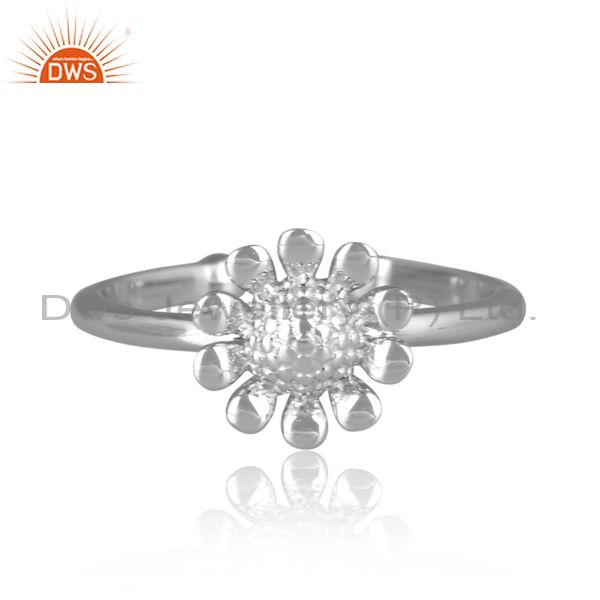 Finely Crafted Sterling Silver Gold Ring