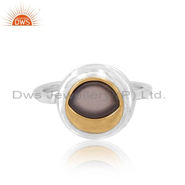 Chocolate Moonstone & Ring: Exquisite elegance personified