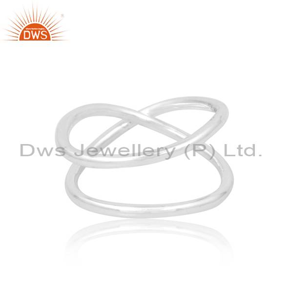 White Silver Wire Ring: Elegant & Versatile Jewelry Piece