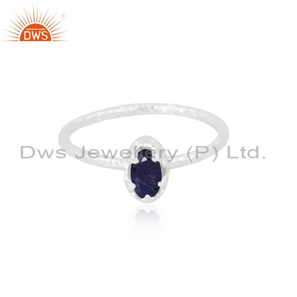 Stunning Blue Sapphire Engagement Ring for Her