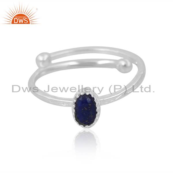 Stunning Lapis Lazuli Silver Ring for Girls