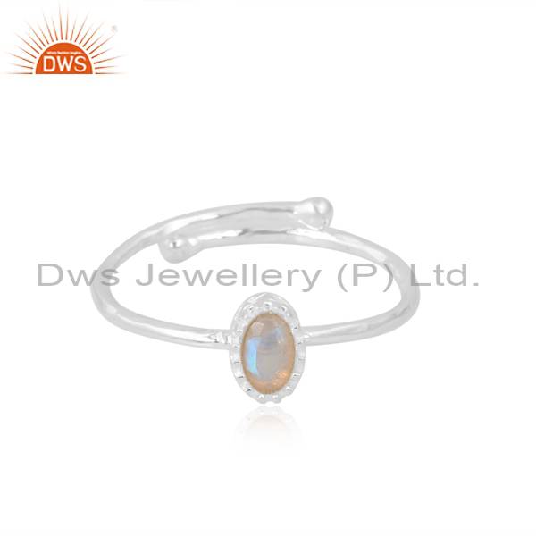 Stunning Ethiopian Opal 925 Silver Ring for Women