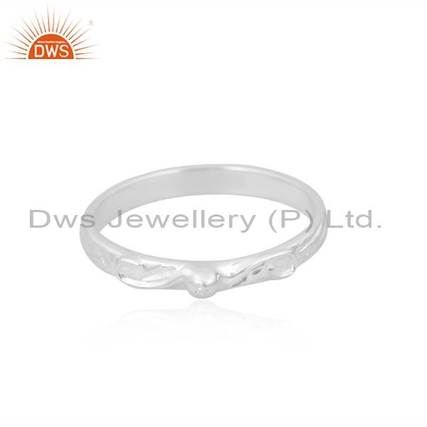 Beautiful and Durable 925 Sterling Silver Band for Girls